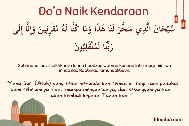 Doa Naik Kendaraan