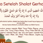 doa setelah sholat gerhana