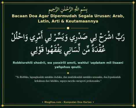Bacaan Doa Agar Dipermudah Segala Urusan: Arab, Latin, Arti & Keutamaannya