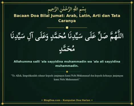 Bacaan Doa Bilal Jumat: Arab, Latin, Arti dan Tata Caranya