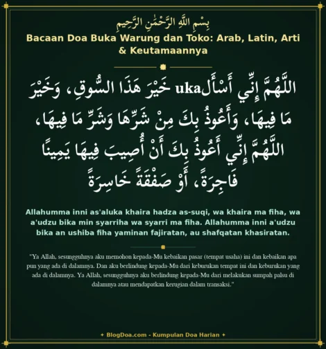 Bacaan Doa Buka Warung dan Toko: Arab, Latin, Arti & Keutamaannya