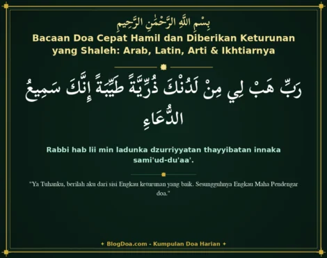 Bacaan Doa Cepat Hamil dan Diberikan Keturunan yang Shaleh: Arab, Latin, Arti & Ikhtiarnya