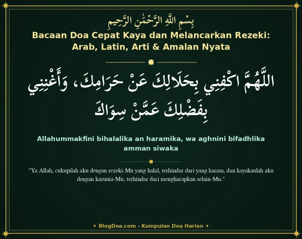 Bacaan Doa Cepat Kaya dan Melancarkan Rezeki: Arab, Latin, Arti & Amalan Nyata