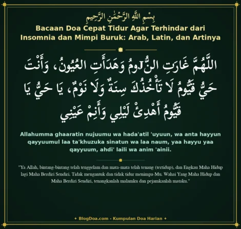 Bacaan Doa Cepat Tidur Agar Terhindar dari Insomnia dan Mimpi Buruk: Arab, Latin, dan Artinya