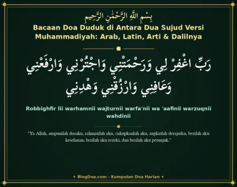 Bacaan Doa Duduk di Antara Dua Sujud Versi Muhammadiyah: Arab, Latin, Arti & Dalilnya