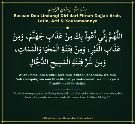Bacaan Doa Lindungi Diri dari Fitnah Dajjal: Arab, Latin, Arti & Keutamaannya