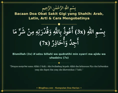 Bacaan Doa Obat Sakit Gigi yang Shahih: Arab, Latin, Arti & Cara Mengobatinya
