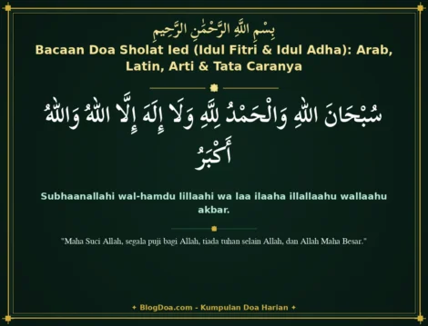 Bacaan Doa Sholat Ied (Idul Fitri & Idul Adha): Arab, Latin, Arti & Tata Caranya