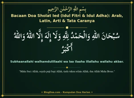 Bacaan Doa Sholat Ied (Idul Fitri & Idul Adha): Arab, Latin, Arti & Tata Caranya