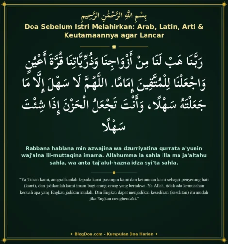 Doa Sebelum Istri Melahirkan: Arab, Latin, Arti & Keutamaannya agar Lancar