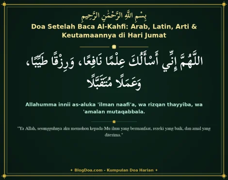 Doa Setelah Baca Al-Kahfi: Arab, Latin, Arti & Keutamaannya di Hari Jumat