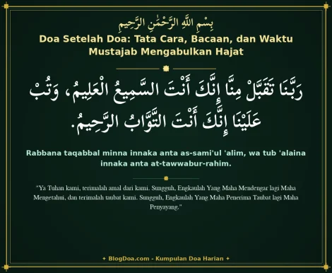 Doa Setelah Doa: Tata Cara, Bacaan, dan Waktu Mustajab Mengabulkan Hajat