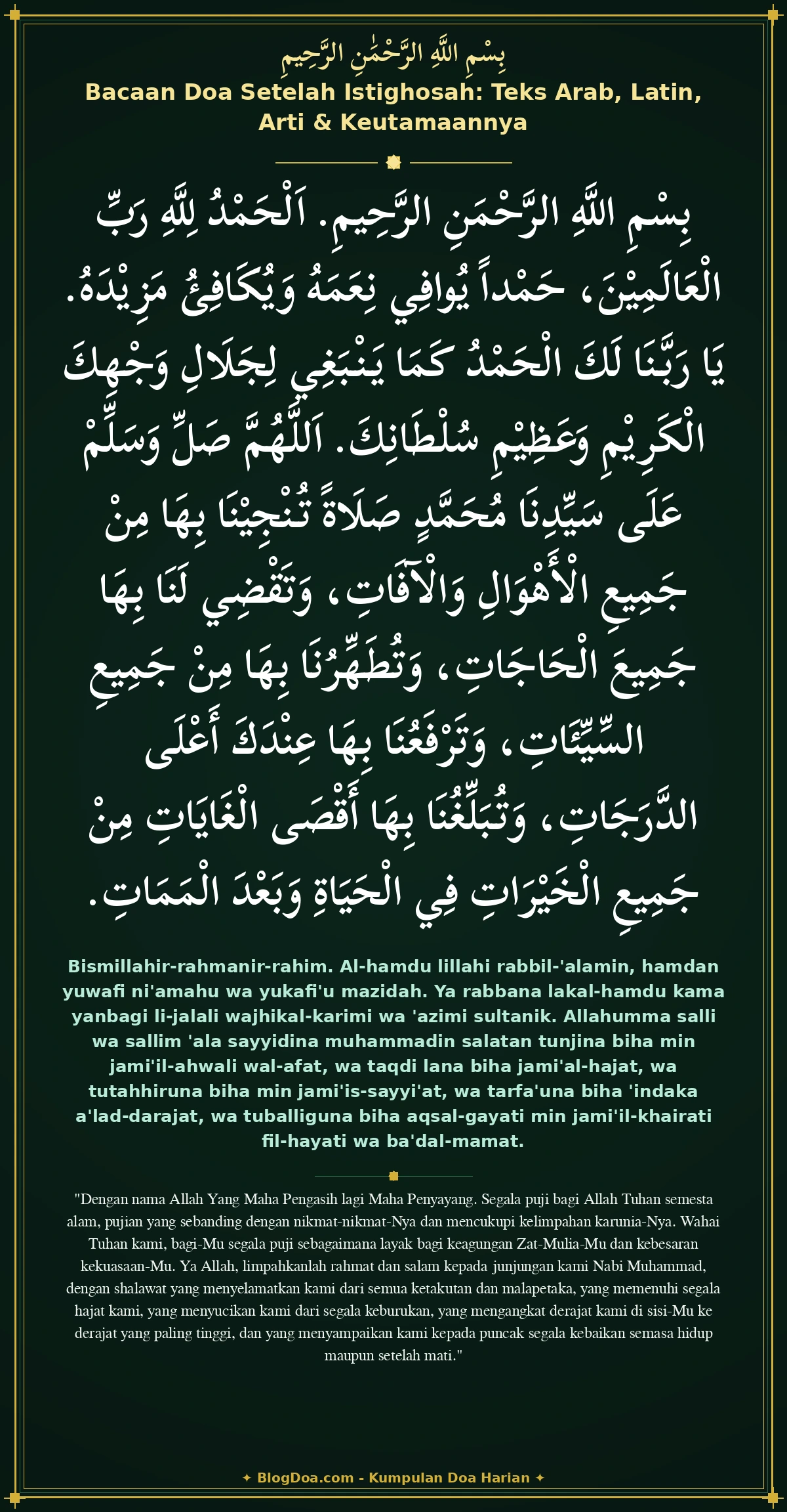 Bacaan Doa Setelah Istighosah: Teks Arab, Latin, Arti & Keutamaannya