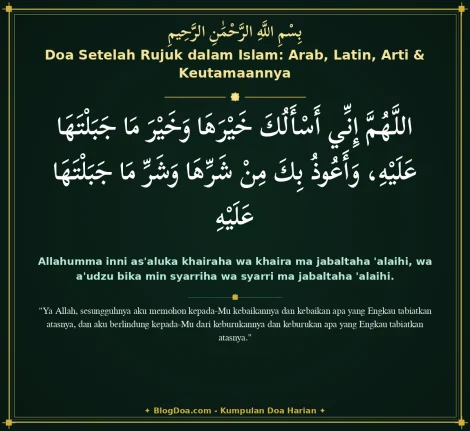 Doa Setelah Rujuk dalam Islam: Arab, Latin, Arti & Keutamaannya