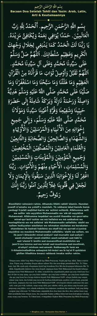 Bacaan Doa Setelah Tahlil dan Yasin: Arab, Latin, Arti & Keutamaannya