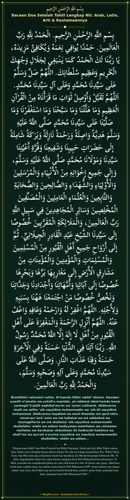 Bacaan Doa Setelah Tahlil Lengkap NU: Arab, Latin, Arti & Keutamaannya